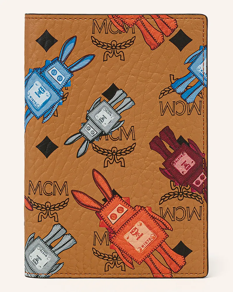 MCM Reisepass-Etui Ottomar braun Cognac