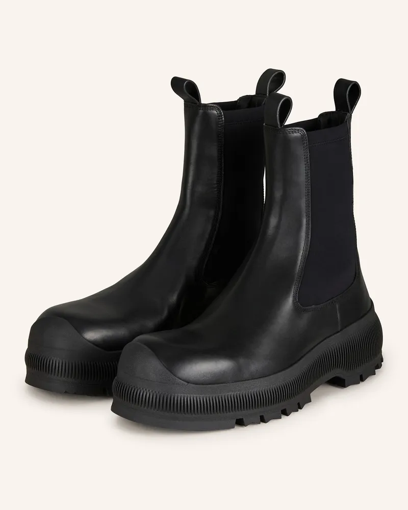 Jil Sander Chelsea-Boots Schwarz