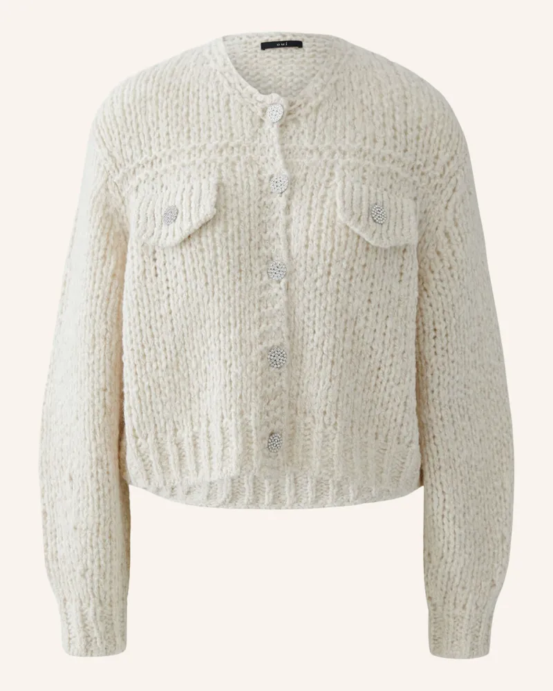 Oui  Strickjacke beige Beige