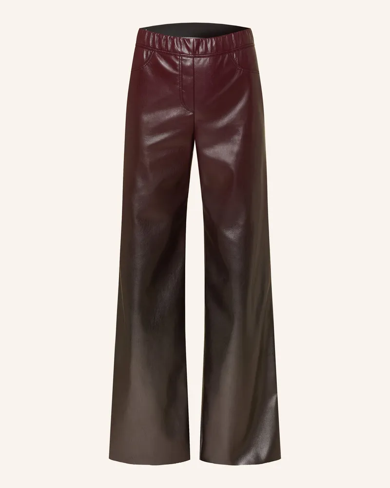 Marc Cain Marlenehose Welkom In Lederoptik rot 294