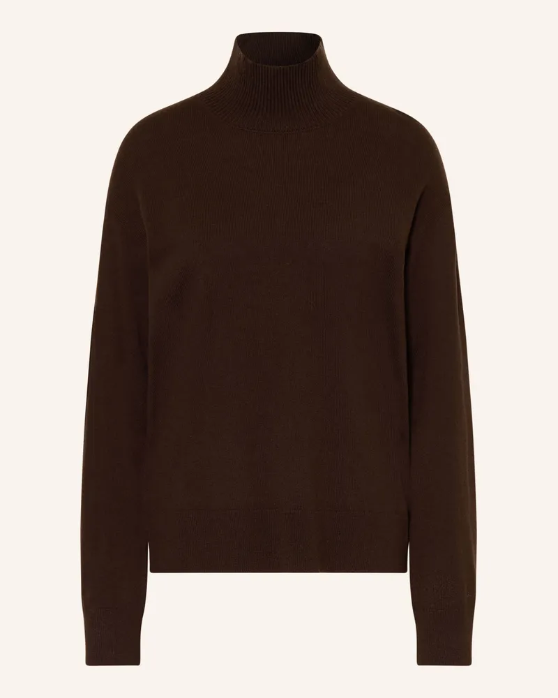 Gant Rollkragenpullover braun Dunkelbraun