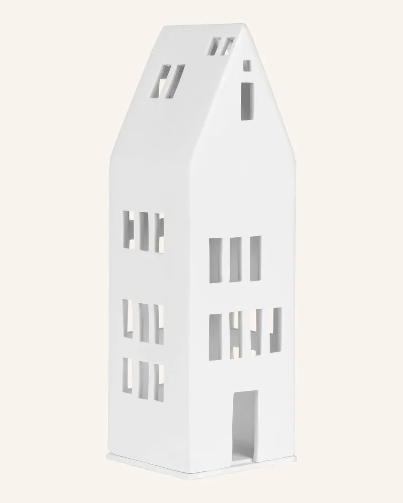 räder Dekofigur Lichthaus Grosse Fenster Large Mit Teelichthalter weiss Weiss