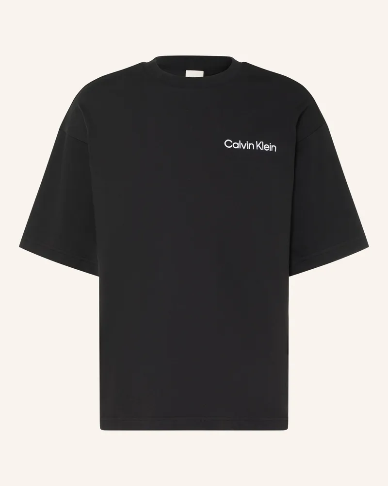 Calvin Klein Schlafshirt schwarz Schwarz