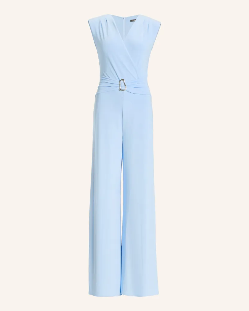 Swing Jumpsuit Aus Jersey blau Hellblau