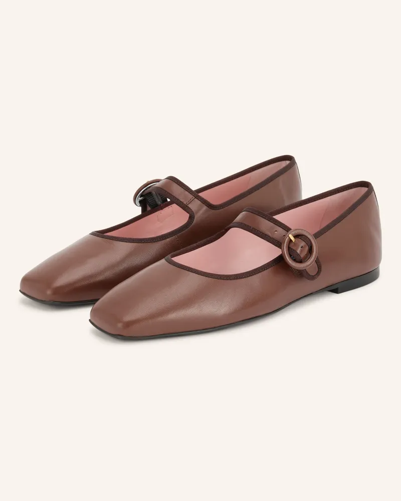 Pretty Ballerinas Mary-Jane-Ballerinas Camille braun Dunkelbraun