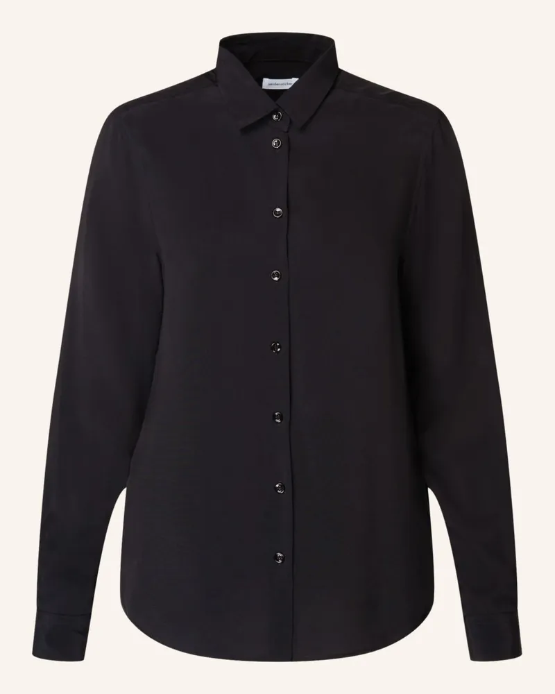 Seidensticker Hemdbluse schwarz Schwarz