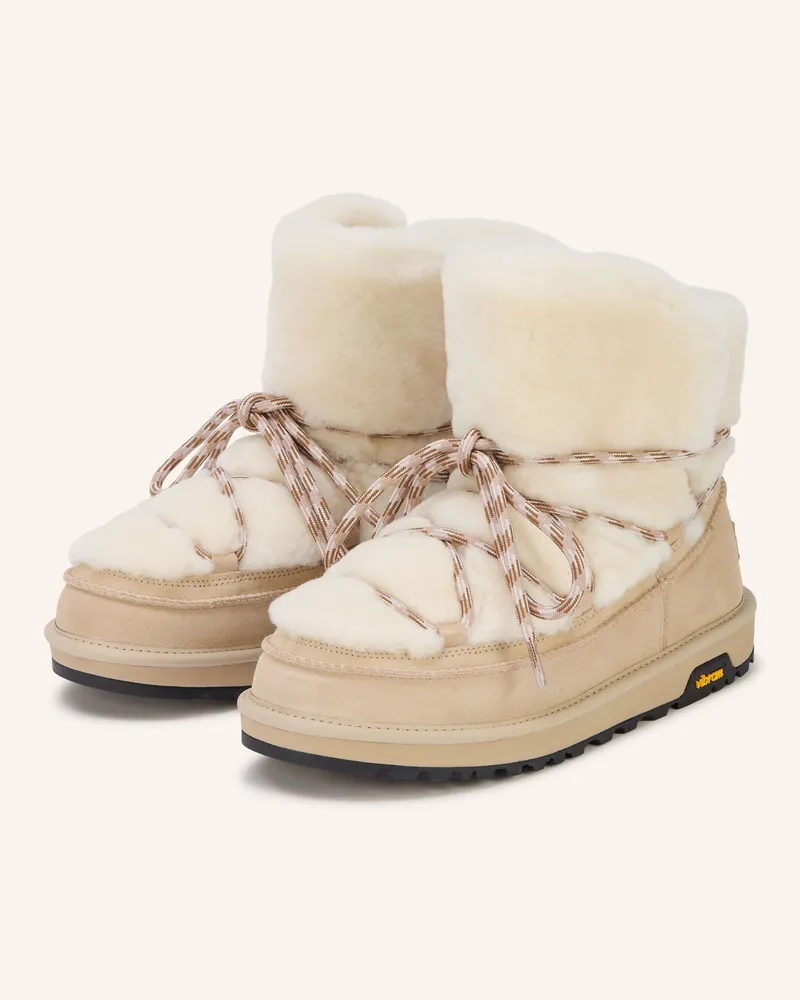UGG Boots Classic Tread Fluffed weiss Creme