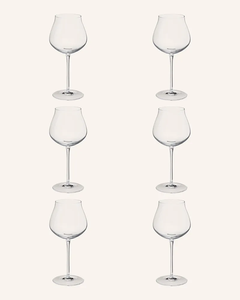 Georg Jensen 6er-Set Weingläser Sky transparent Weiss
