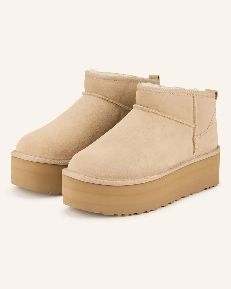 UGG Plateau-Boots Classic Ultra Mini Platform beige Beige