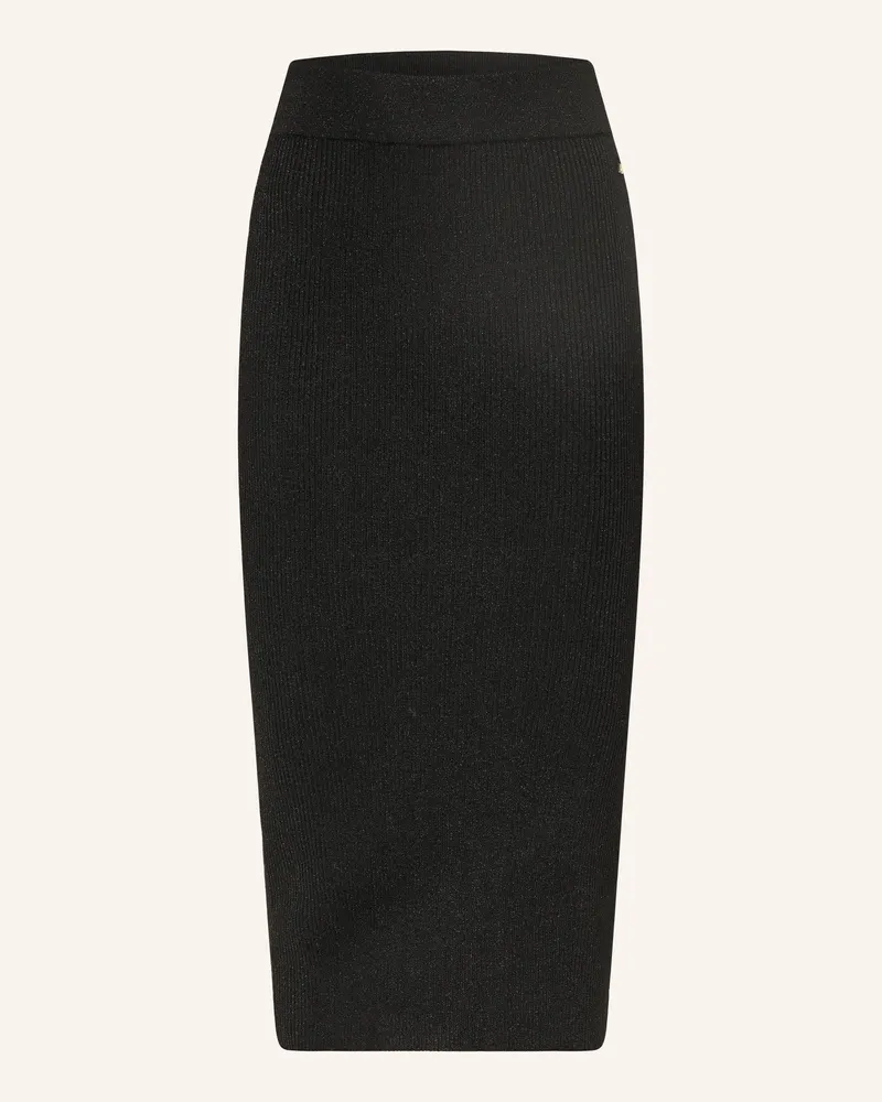 Armani Exchange Strickrock mit Glitzgarn Schwarz