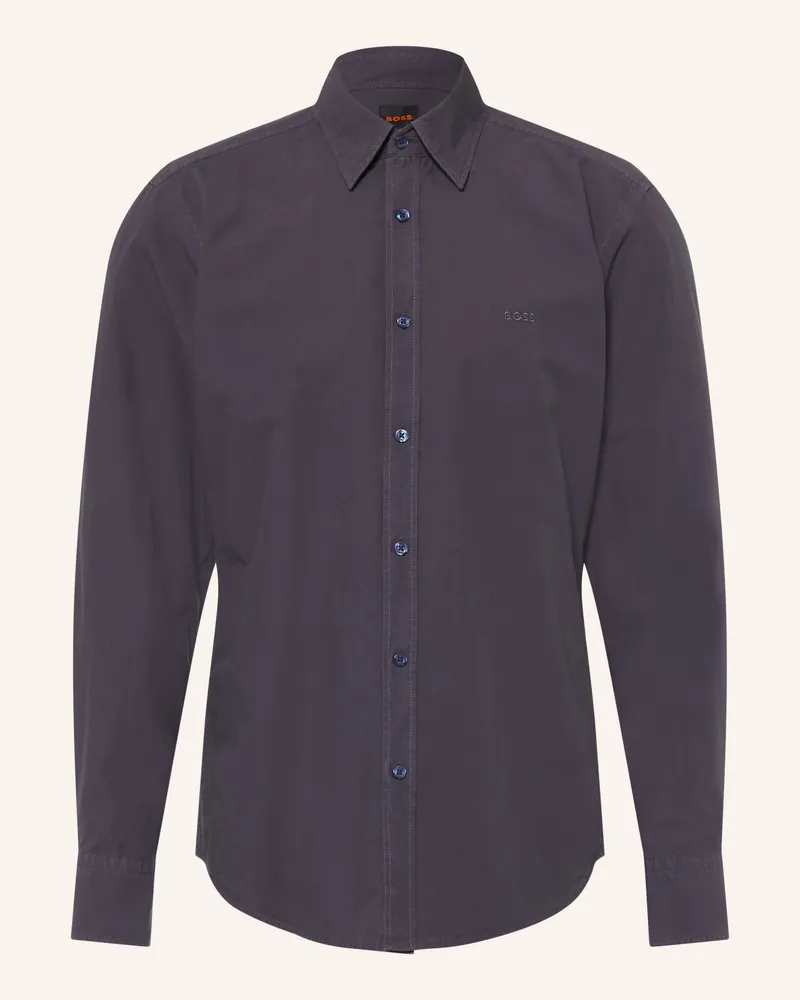 HUGO BOSS Hemd Relegant Regular Fit blau Dunkelblau