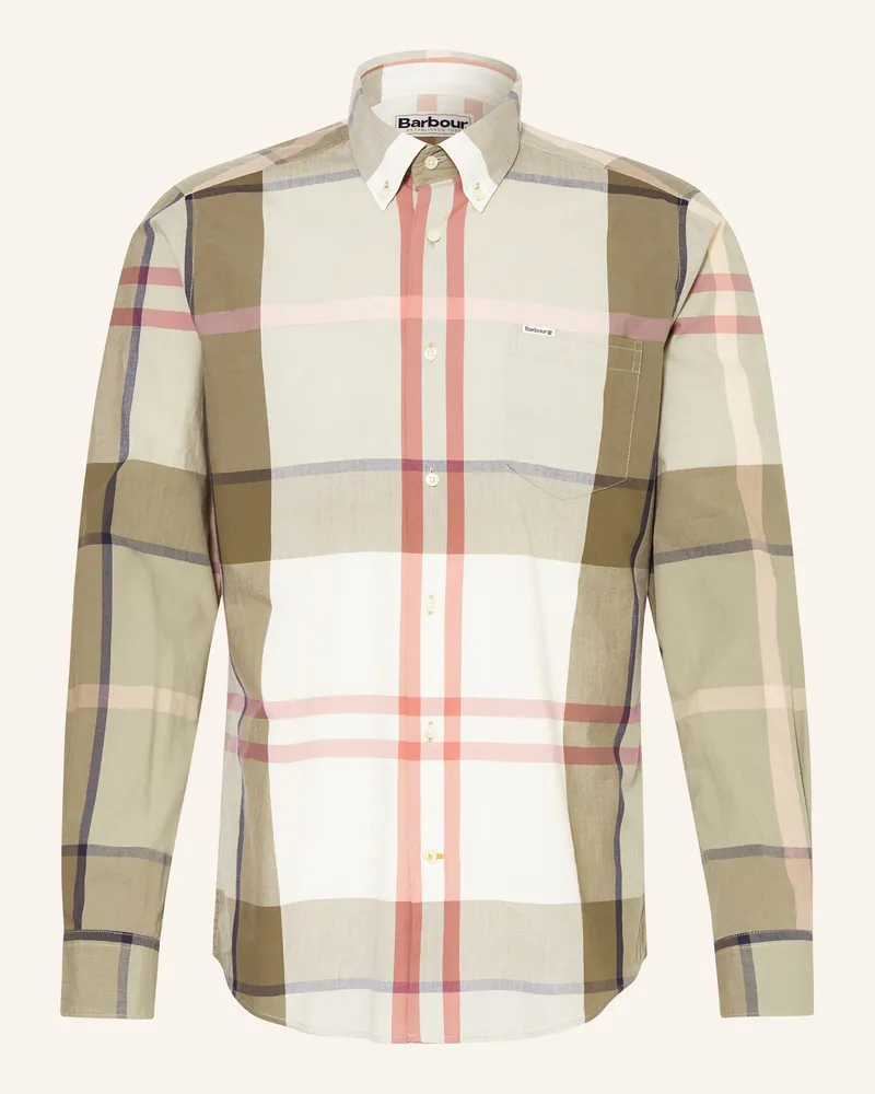 Barbour Hemd HARRIS Tailored Fit Oliv