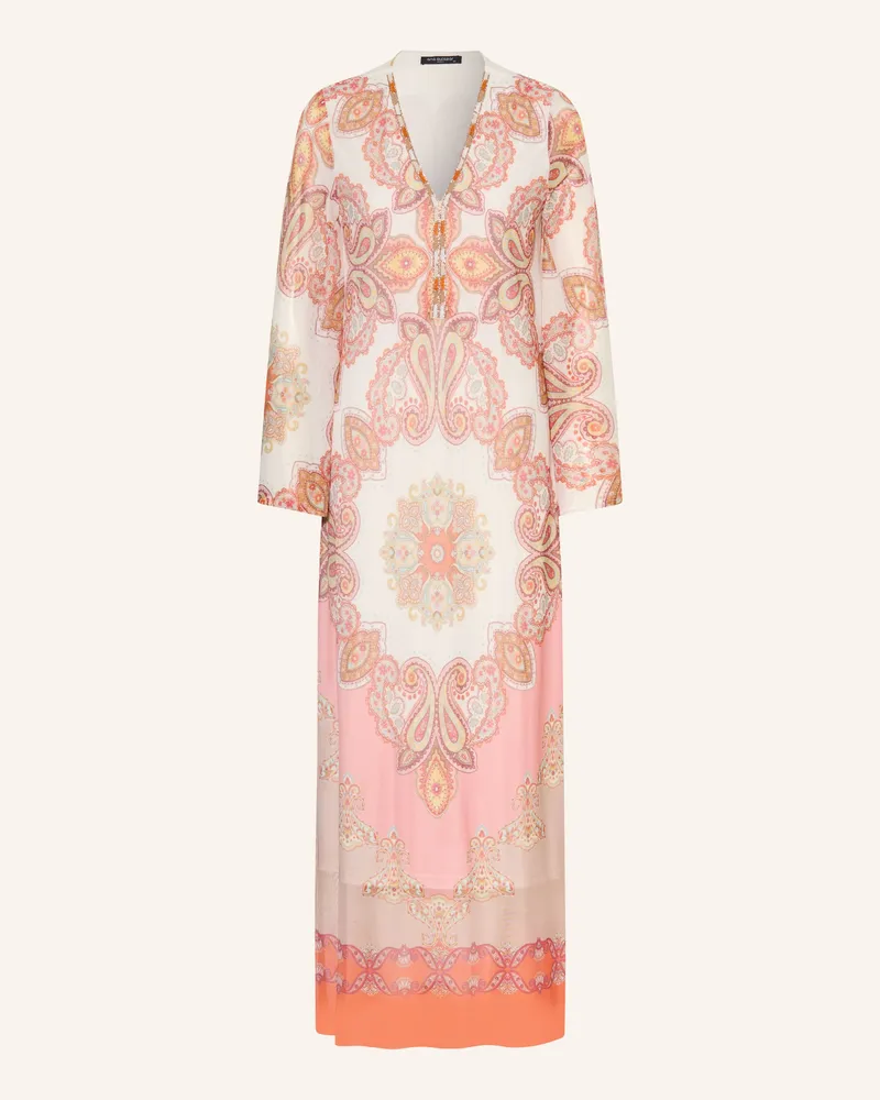 ana alcazar Mesh-Kleid Mit Schmucksteinen orange Creme