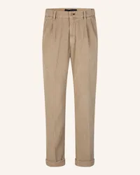 JOOP! Bundfaltenhose Loose Fit Braun