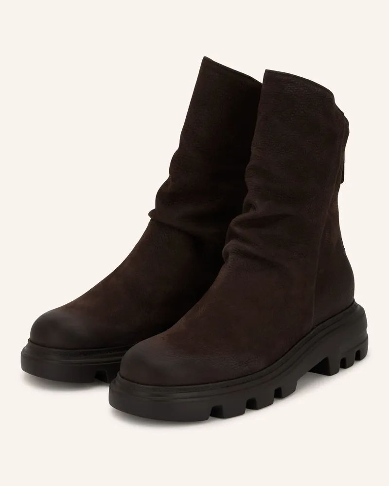 paul green Boots braun Dunkelbraun