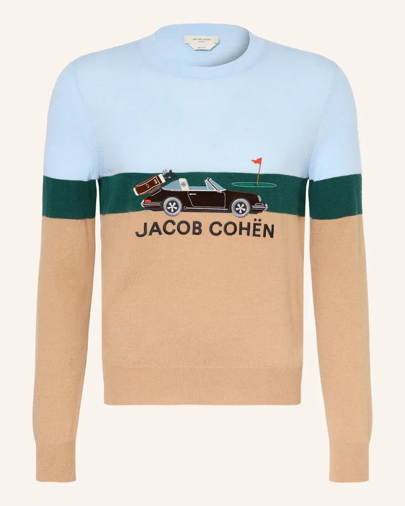Jacob Cohën Pullover Porsche Edition beige Camel