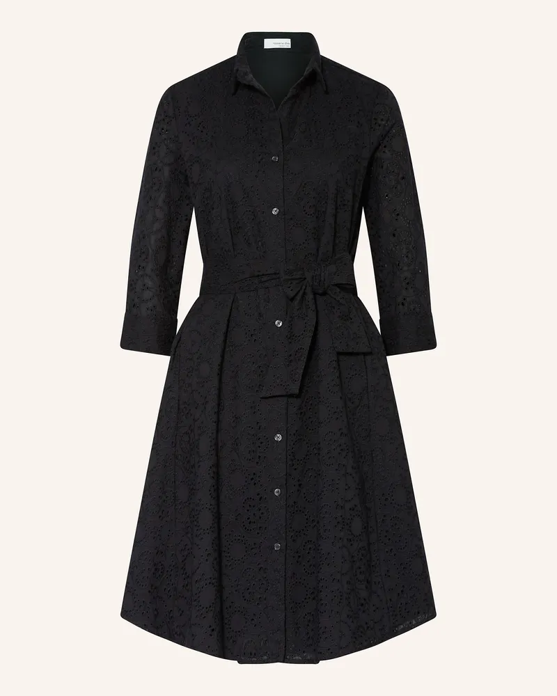 Rossana Diva Hemdblusenkleid mit 3/4-Arm Schwarz