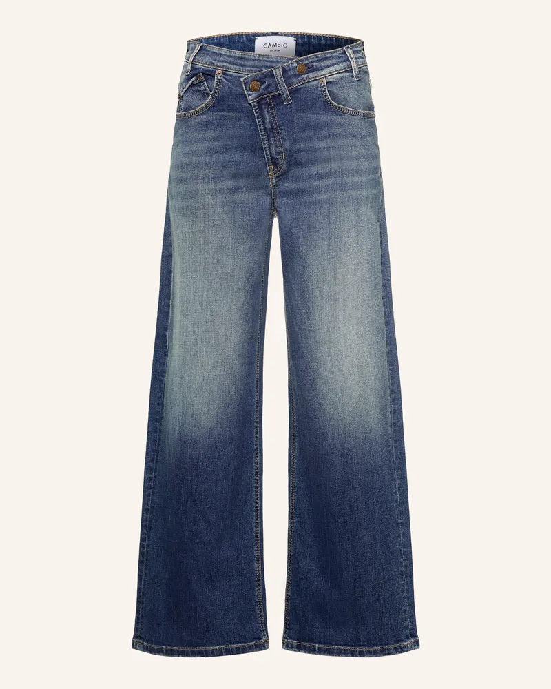 Cambio Wide Leg Jeans Baggy Asymmetrical blau 5136