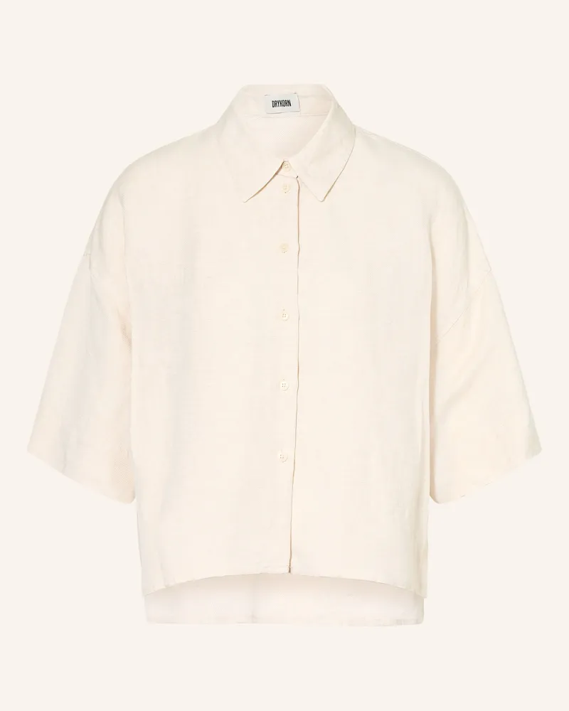 Drykorn Hemdbluse YARIKA mit Leinen Beige