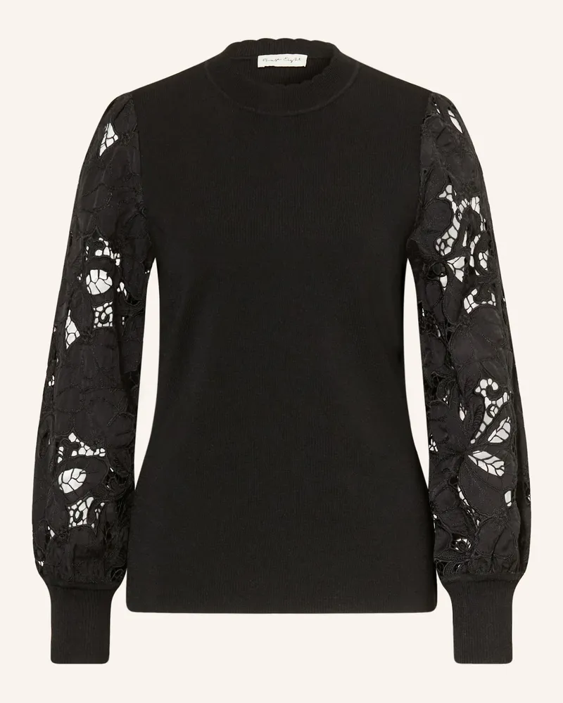 Phase Eight Pullover Harriet Mit Lochspitze schwarz Schwarz