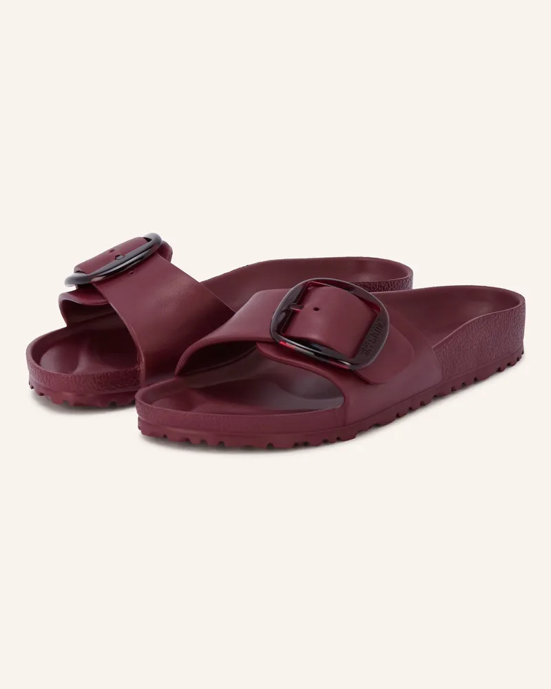 Birkenstock Pantoletten Madrid Big Buckle rot Dunkelrot