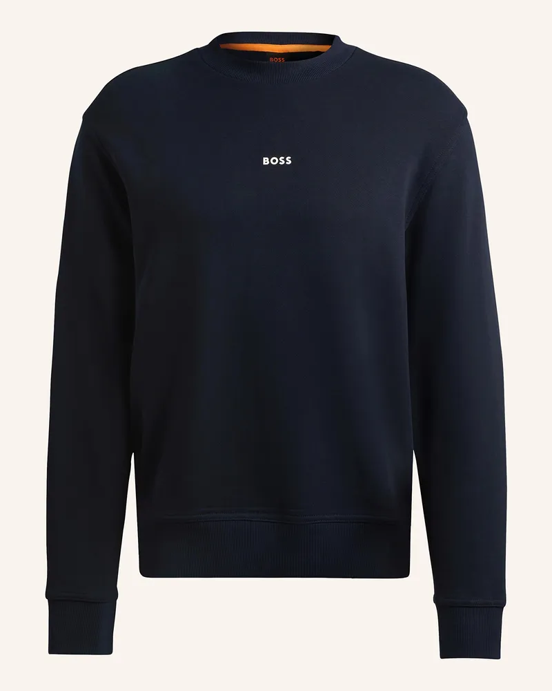 HUGO BOSS Sweatshirt WESMALLCREW Dunkelblau
