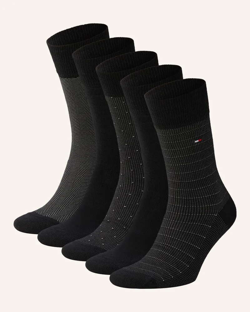 Tommy Hilfiger 5er-Pack Socken Mit Geschenkbox schwarz Schwarz