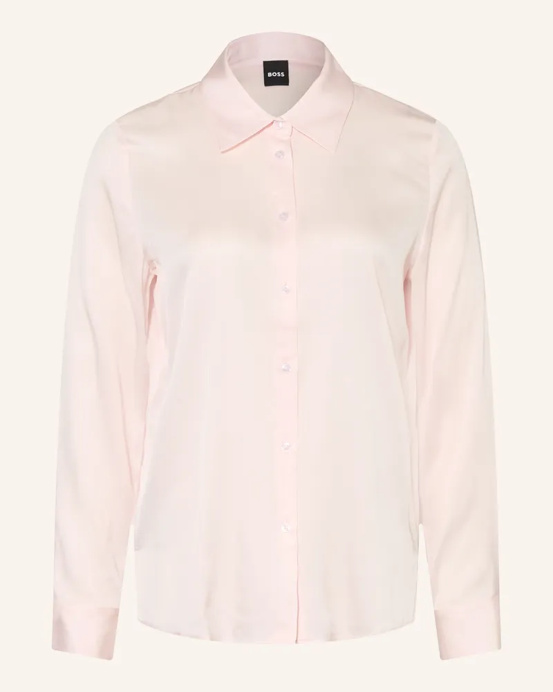HUGO BOSS Hemdbluse Bonya Aus Seide rosa Hellrosa