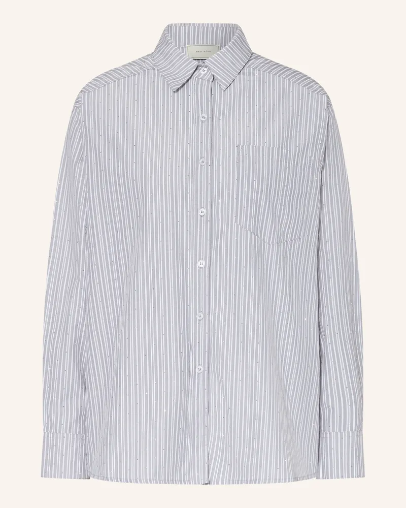 Neo Noir Hemdbluse Dalma Mit Schmucksteinen grau Grau