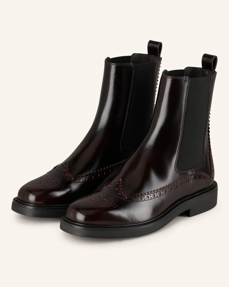 TOD'S Chelsea-Boots - DUNKELBRAUN Rot