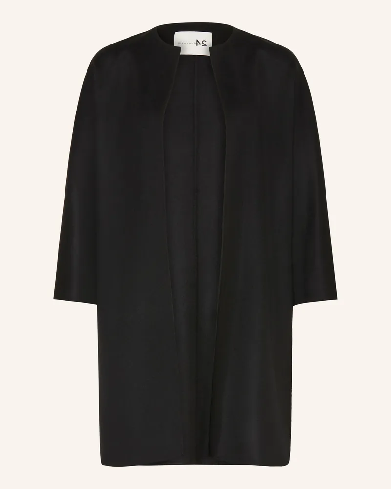 Manzoni 24 Wollmantel Schwarz
