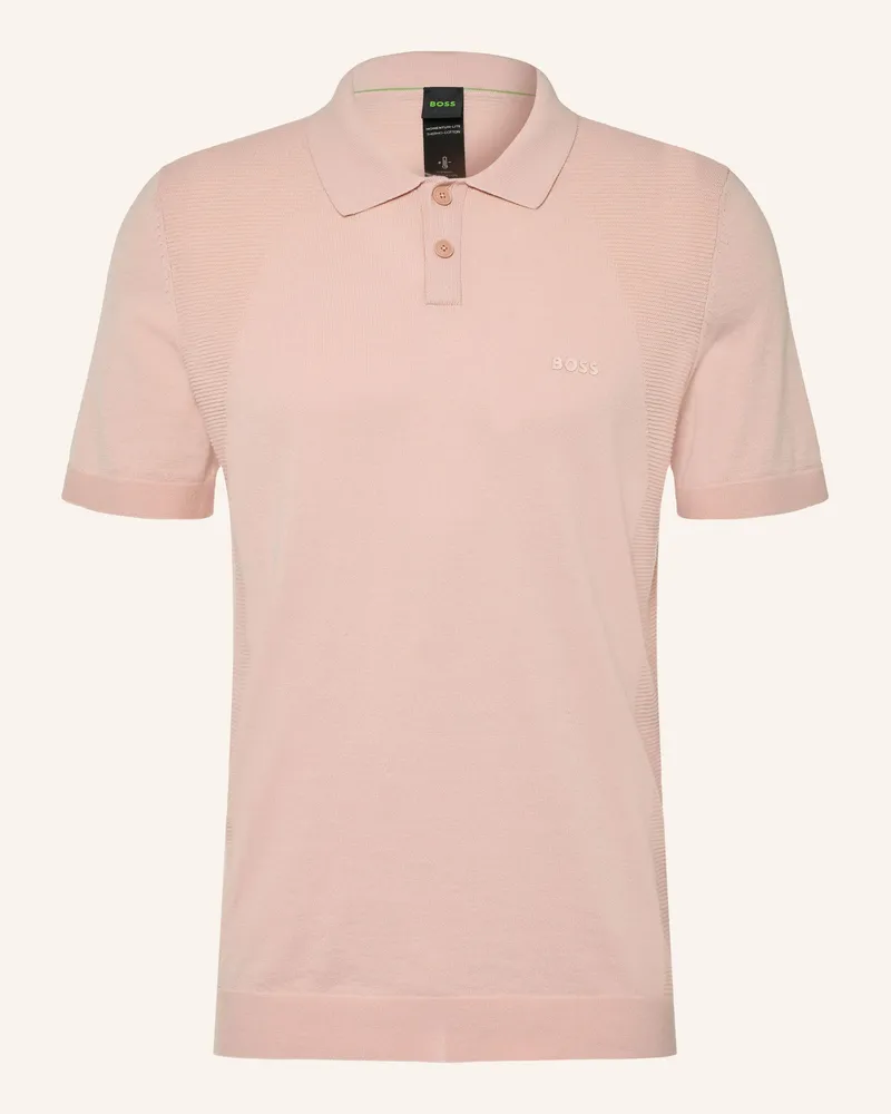 HUGO BOSS Strick-Poloshirt Momentum Lite  Regular Fit orange Hellorange