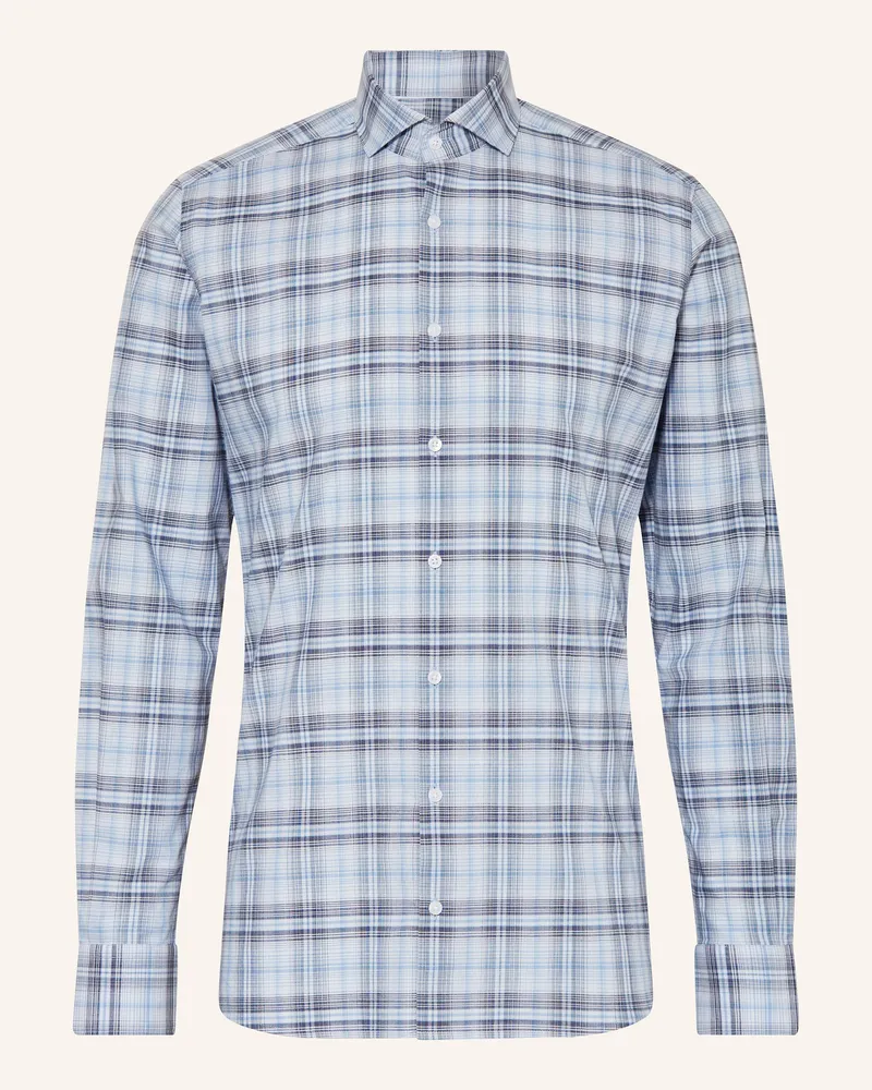 paul Hemd Slim Fit Blau