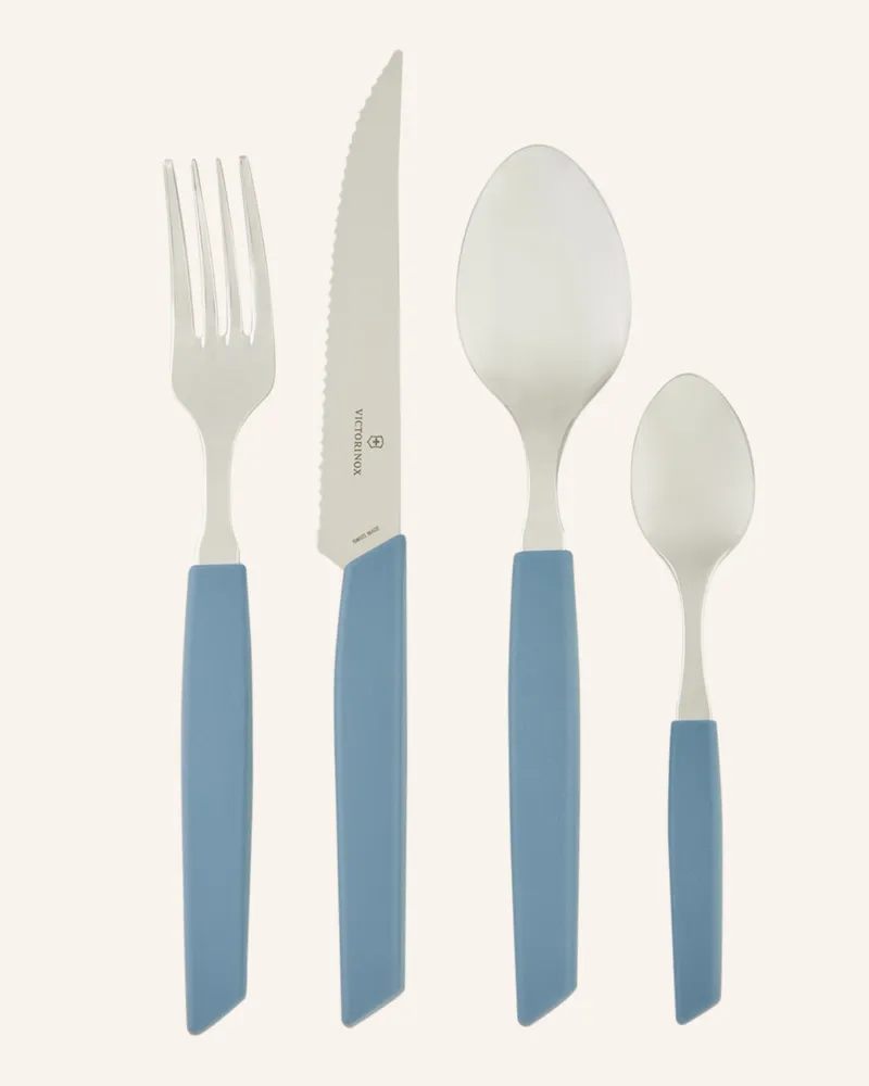 Victorinox 24-Tlg. Besteck-Set Swiss Modern blau Cornflower