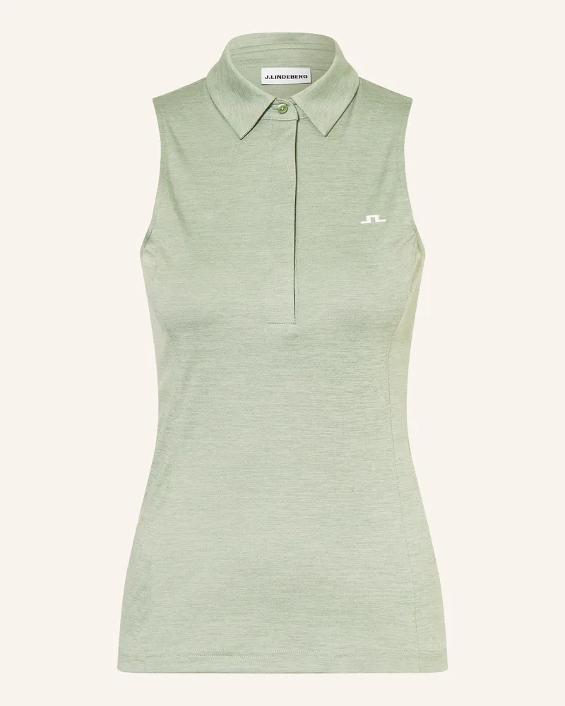 J.Lindeberg Funktions-Poloshirt gruen Hellgrün