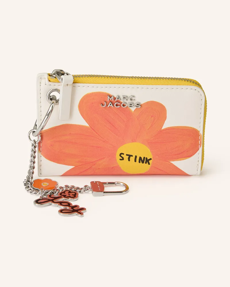 Marc Jacobs Geldbörse The Coin Purse Charms Flower weiss Weiss
