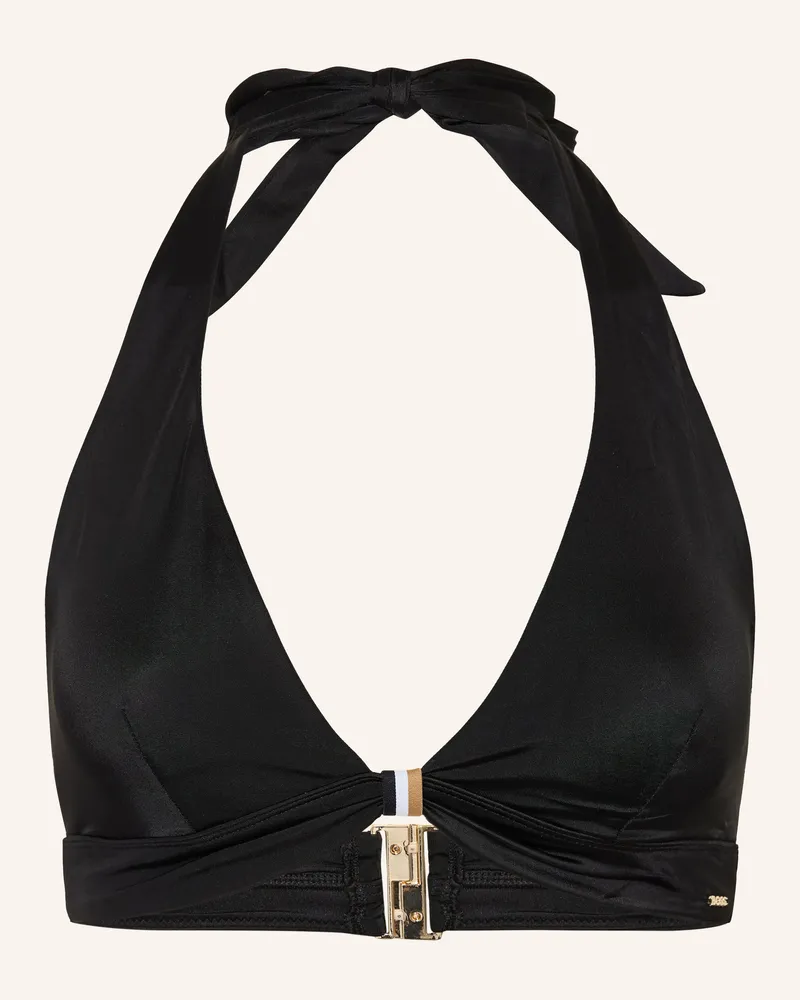 HUGO BOSS Neckholder-Bikini-Top Boss Codes schwarz Schwarz