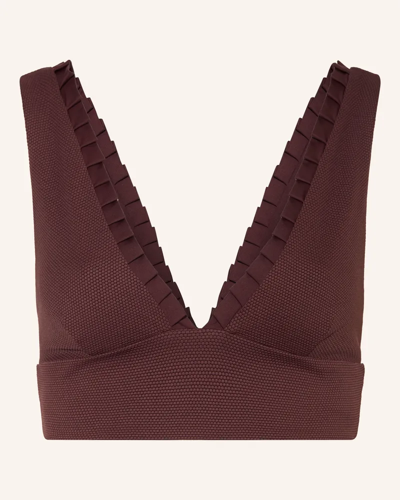 MYMARINI Bralette-Bikini-Top No 5 Zum Wenden braun Dunkelbraun