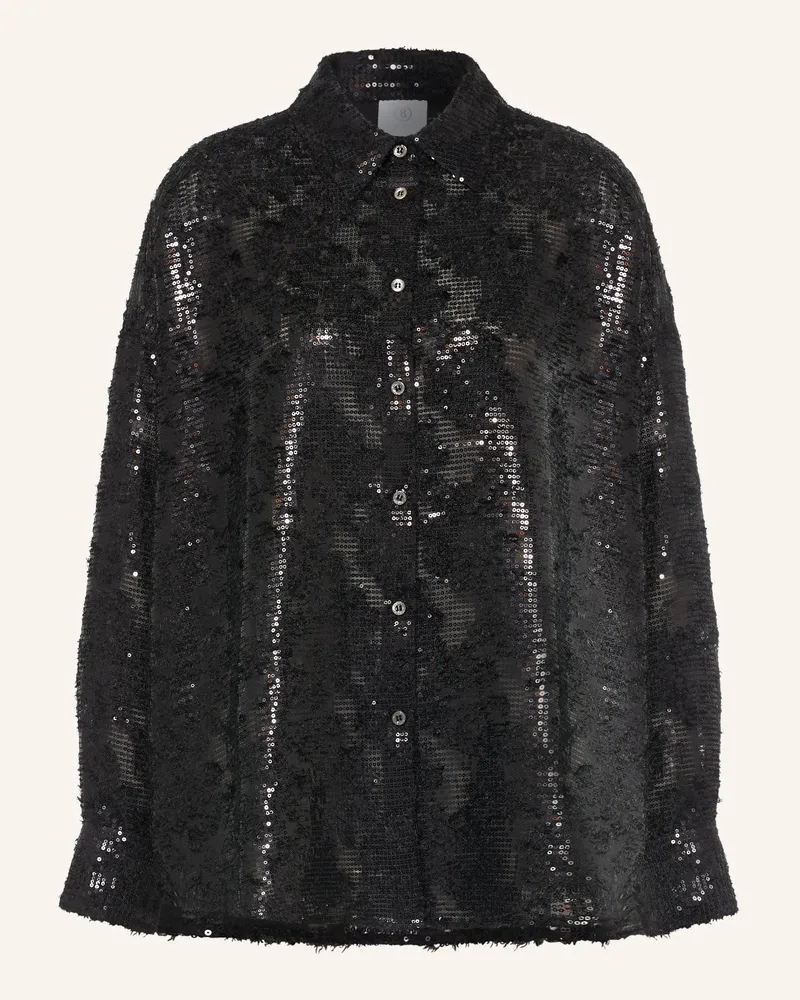 Bogner Bluse Mit Pailletten schwarz Schwarz