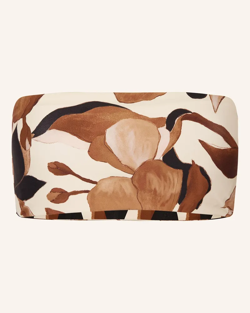 Seafolly Australia Bandeau-Bikini-Top SECRET GARDEN zum Wenden Schwarz