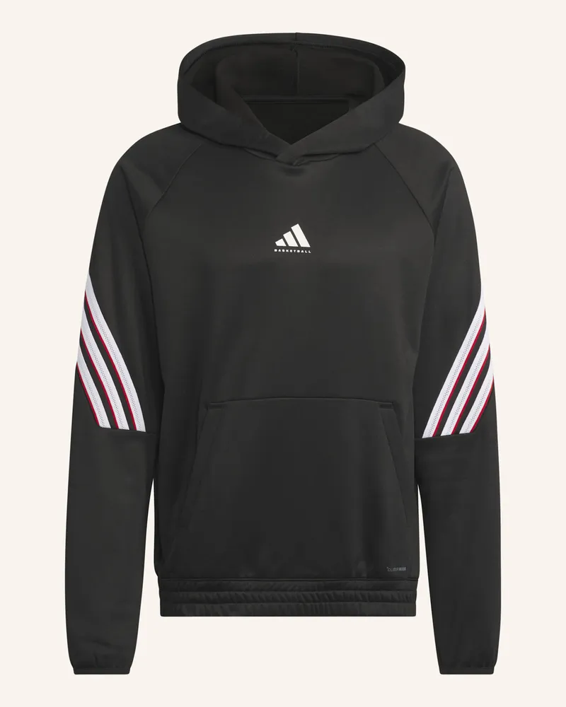 adidas WARMER ADIDAS BASKETBALL CRAZY FLEECE HOODIE Schwarz