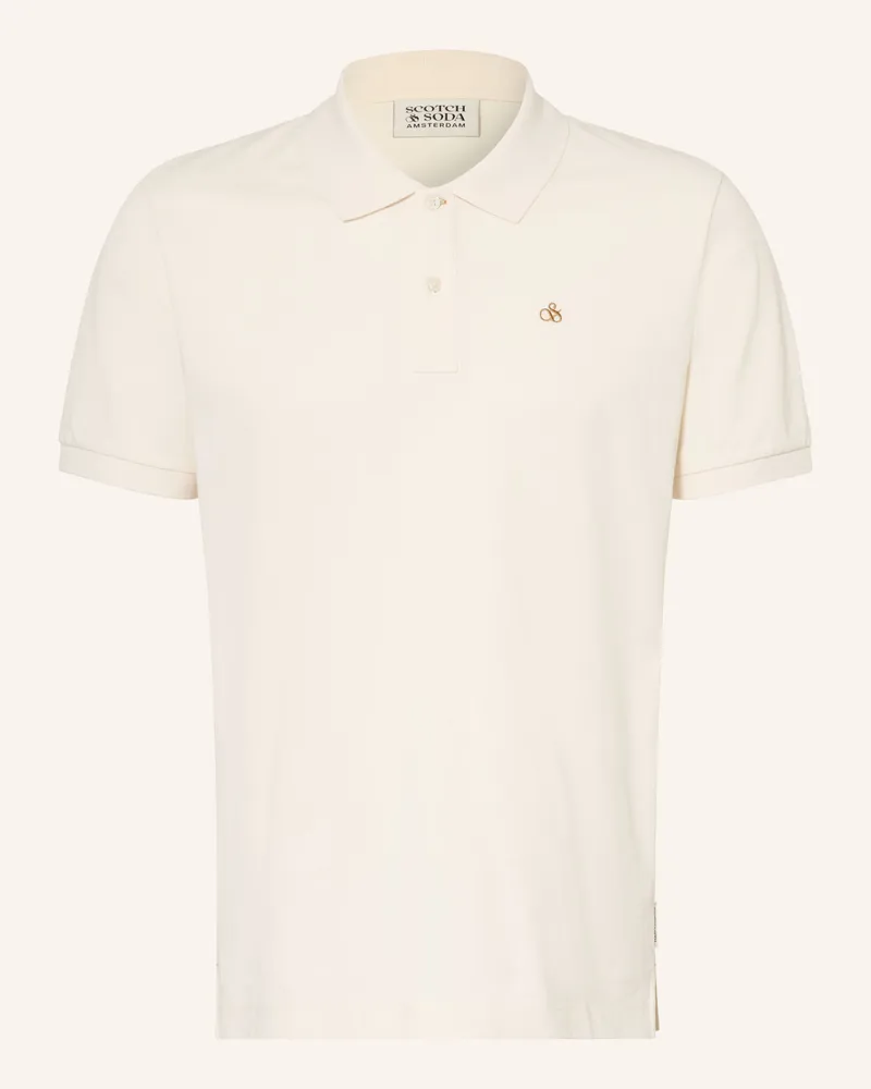 Scotch&Soda Piqué-Poloshirt weiss Beige