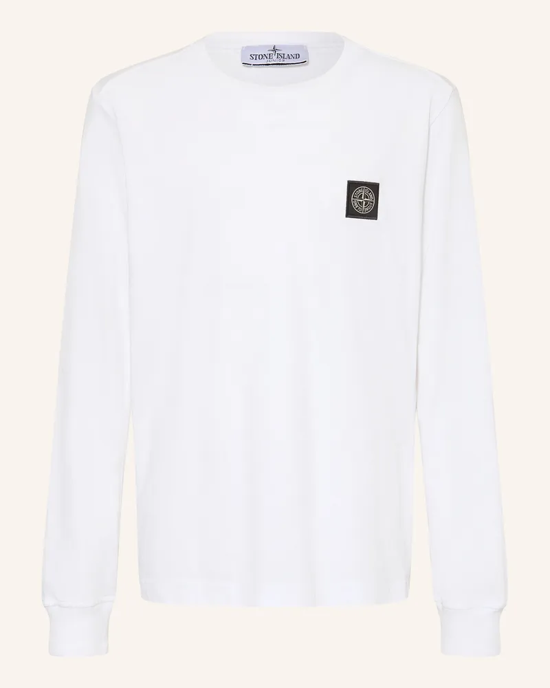 Stone Island Longsleeve weiss Weiss