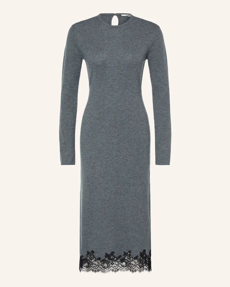 Maje Strickkleid Mit Spitze grau Grau