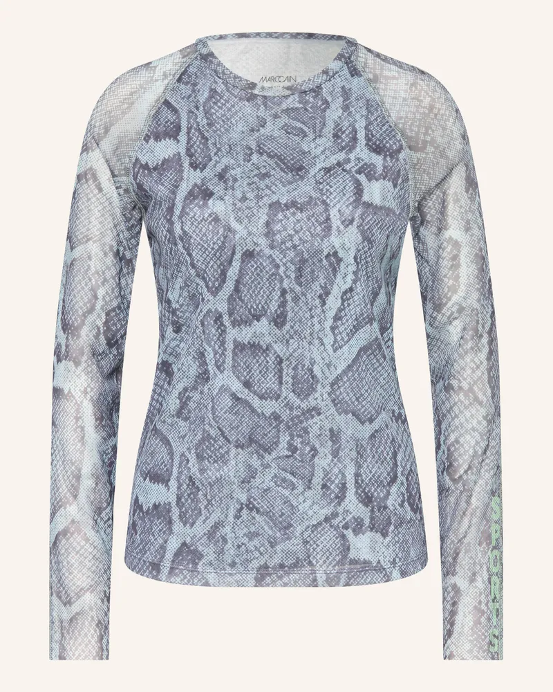 Marc Cain Longsleeve Aus Mesh blau 318