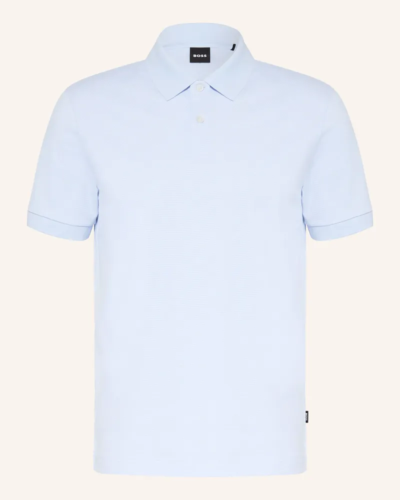 HUGO BOSS Piqué-Poloshirt PARLAY Hellblau
