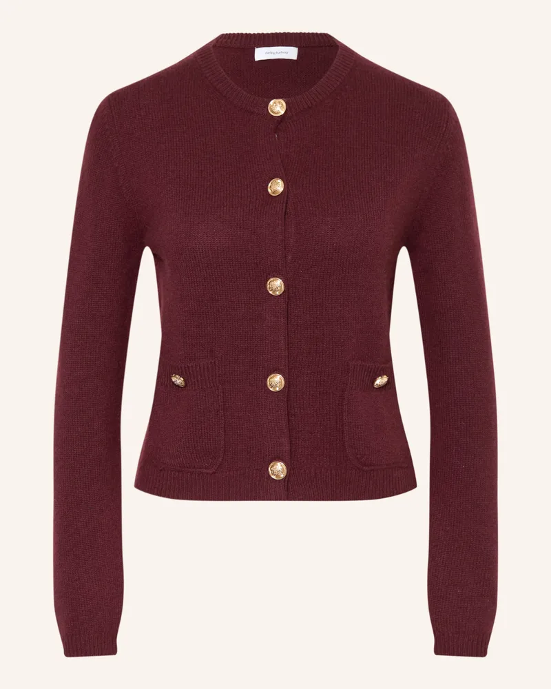 Darling Harbour Strickjacke Aus Cashmere rot Deep