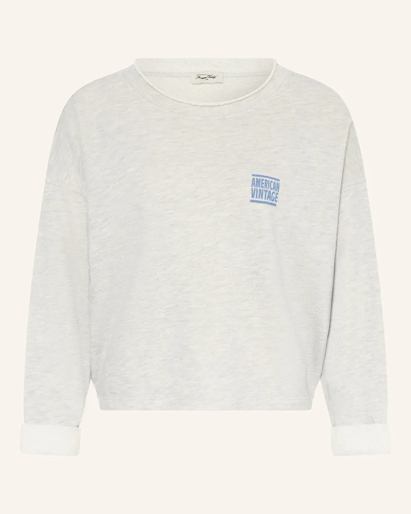 American Vintage Sweatshirt Zofbay grau Hellgrau