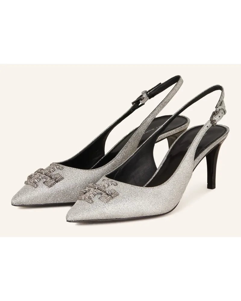 Tory Burch Pumps ELEANOR mit Schmucksteinen - SILBER Silber