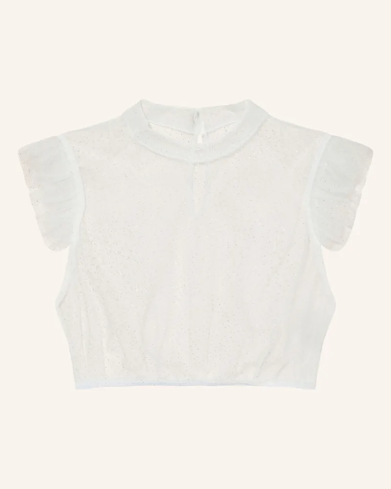 Spieth & Wensky Dirndlbluse Kirchheim Aus Mesh weiss Weiss